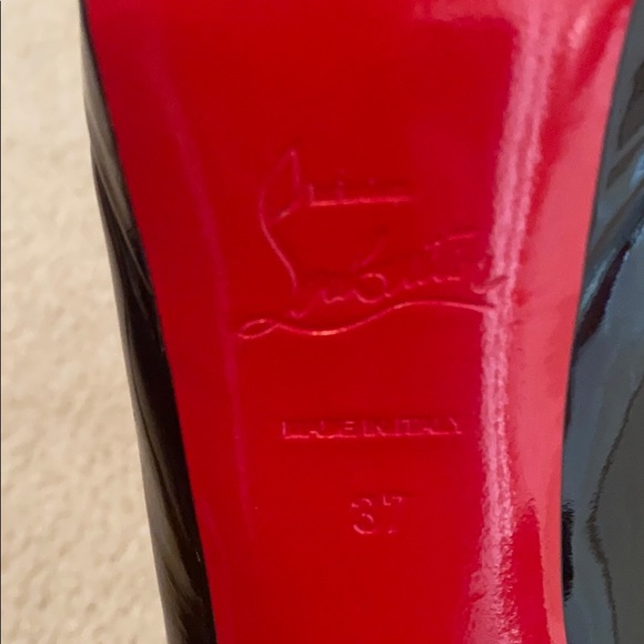Size 37 Christian Louboutin Platform 6 inch heel - Picture 6 of 8